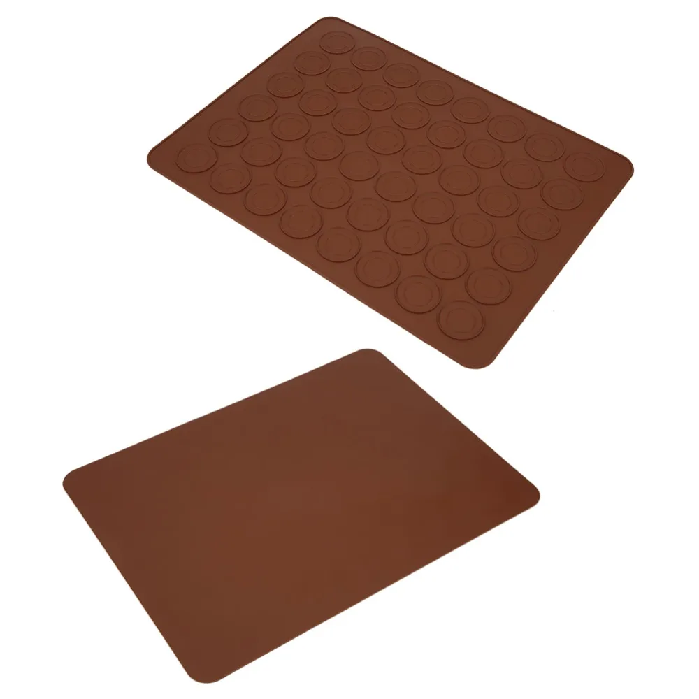 Durable Silicone Sheet Silicone Macaron Mat 48 Holes Non-Stick Baking Mat Food-Grade Cake Pad Cookies Pastry Making