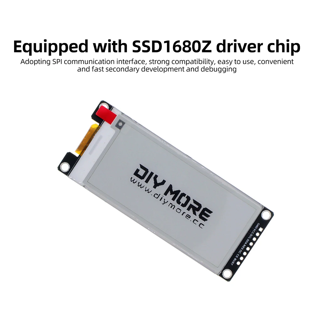 2.9'' Black White Red Yellow Display 2.9 Inch Epaper Module E-paper 128*296 Resolution SPI 4C SSD1680 Driver E-Ink EInk Screen