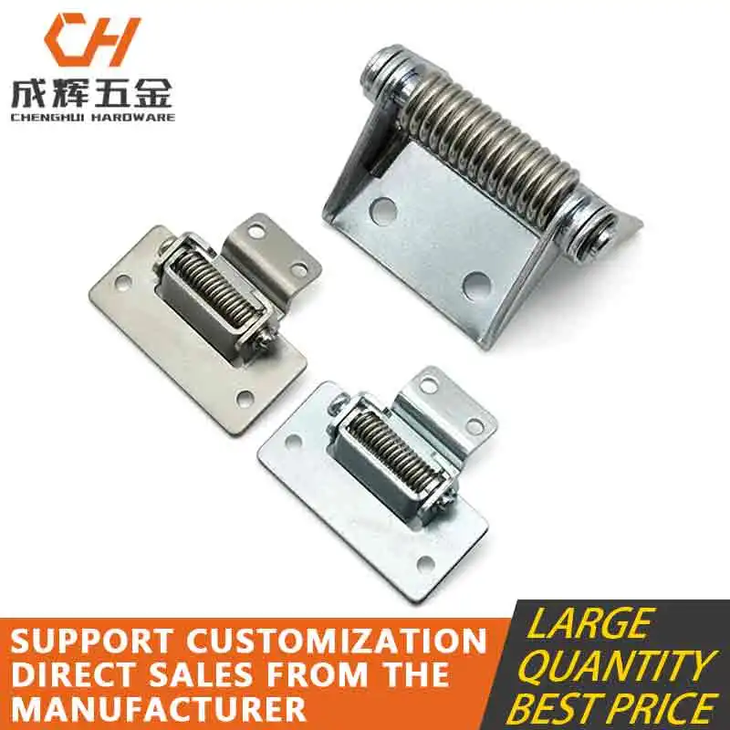 90 degree spring return hinge with 90 degree positioning automatic opening of distribution box cabinet door hinge