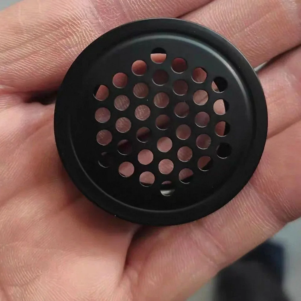 6Pcs Round Cabinet Air Duct Vent Dia.19‑53mm Stainless Steel Louver Mesh Hole Plug Decoration Cover Wardrobe Grille Ventilation