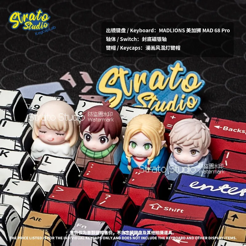 Anime Keycaps Resin 3D Printed SA Profile Artisan Key cap Creative Keyboard Caps for Mechanical Keyboards Accessories Gift