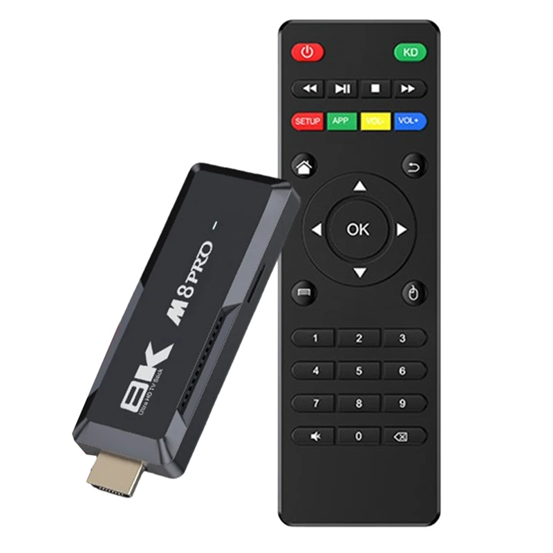 M8 PRO TV Stick 1GB 8GB Android 12.1 Smart TV Box Aiiwinner H313 2.4G+5G Dual Band WIFI Android Media Player Easy To Use