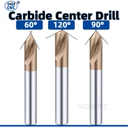 Carbide 60 90 120 Degree CNC Point Drill Initial Starting Location Center Bit Prepare Guide Pilot Hole Chamfer Machine Tool