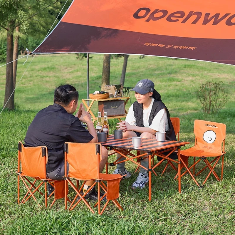 

Foldable Camping Picnic Table Chairs Portable Design For Backyard Beach Outdoor Adventures Cadeira Space Saving Furniture
