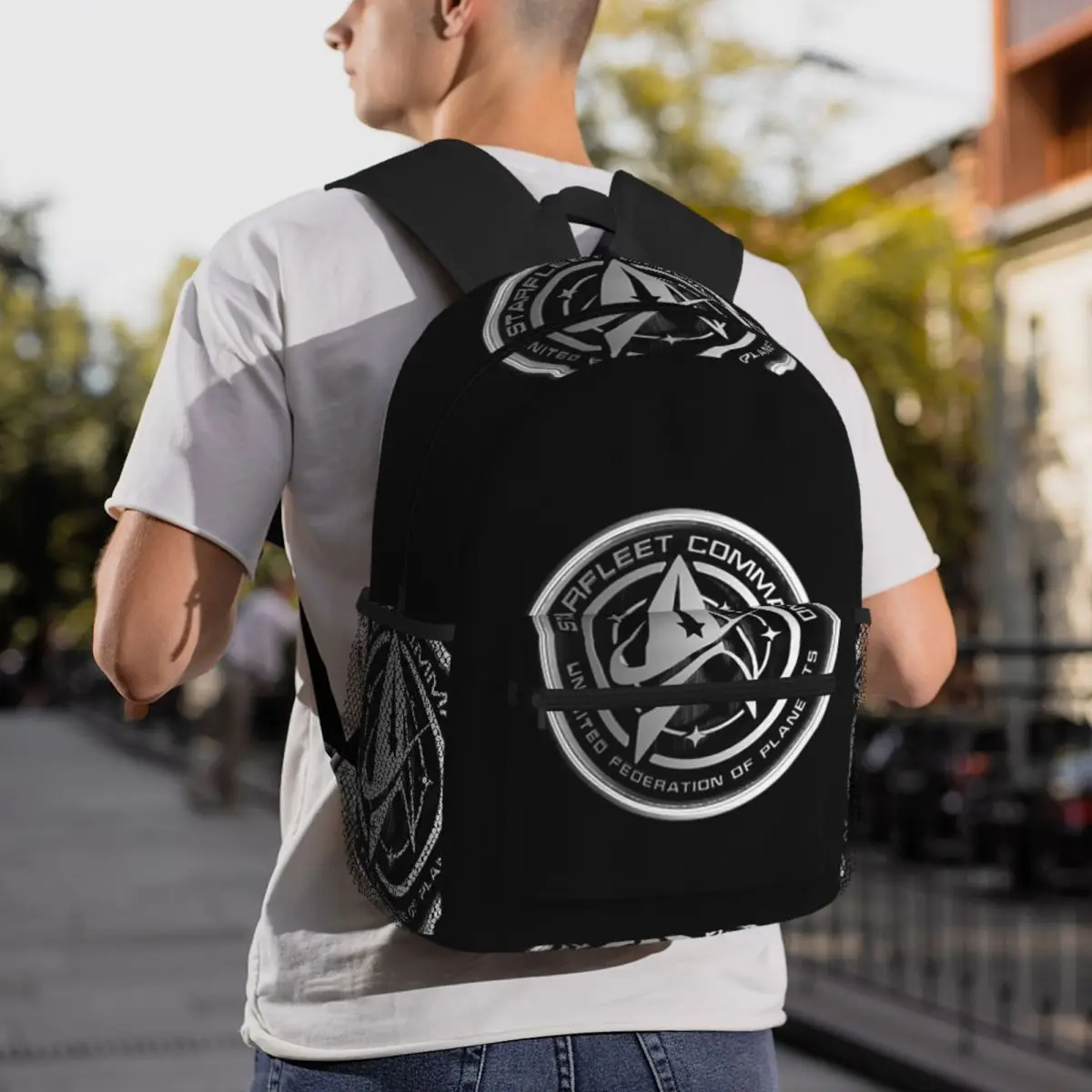 Star Treks Science Fiction TV Series Backpack Daypack Large Capacity Boys Girls BookBag School Bag Shoulder Bags for Men Women