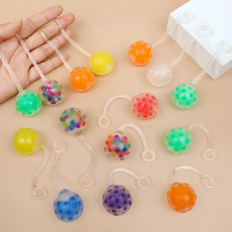 

5/10/20Pcs Soft Rubber Squeeze Ball with Rope Yo-Yo Stress Relief SensoryToys for Kids Birthday Party Favors Pinata Filler Gifts
