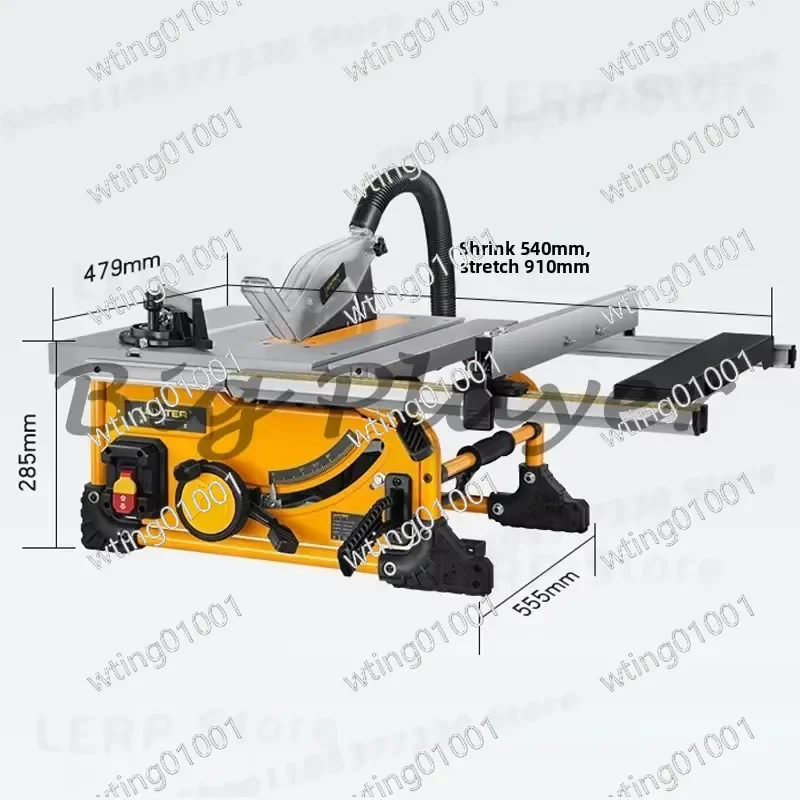 for M1H-ZP3-210 8 Inch Portable Electric Table Saw Multi Function Wood Cutting Machine Household Board Cutter 220V Power Tool