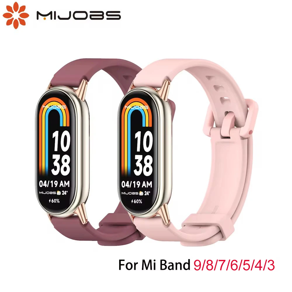 Strap For Mi Band 8 9 7 6 5 4 3 Silicone Wristband Replacement For Xiao mi Mi Band 9 Bracelet MiBand 7 6 5 4 3 Wrist Strap