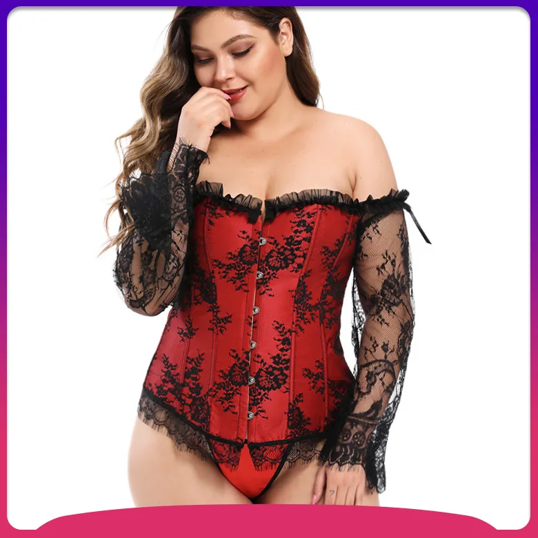 

party dress, fishbone girdle, gathered waist, belly support, chest one-word collar, middle sleeve, body sculpting, court corset