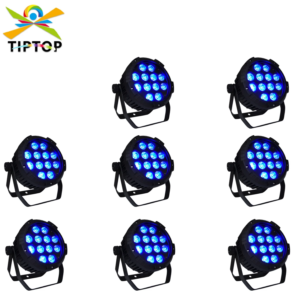 

Freeshipping 8 Unit 12x18W 6in1 6 Color LED RGBAW UV NEW Mega China Profile DMX Par American Wedding Disco Stage Light