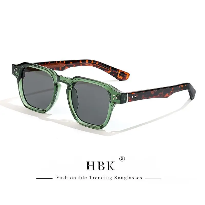 HBK Fashion Square Herren-Sonnenbrille Damen-Sonnenbrille mit Core-Einsatz-Bügel Luxusmarke Sonnenbrillen für Reisen, Strand, Party, Festival, Geschenke – Detail 24