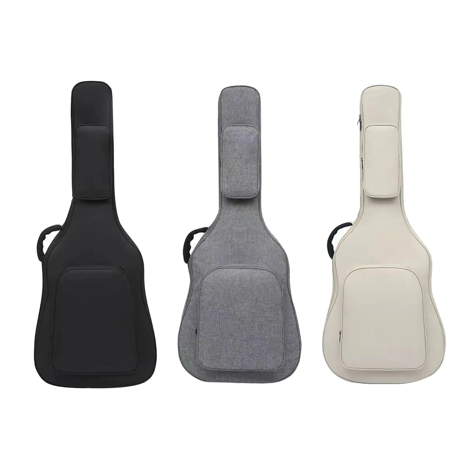 Bolsa de guitarra acústica con bolsillos, correa de hombro ajustable para bajo, 41 pulgadas