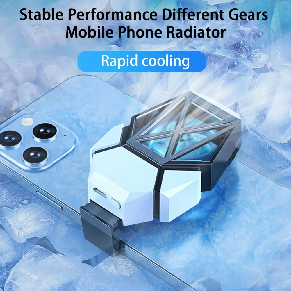 Phone Back Heat Sink  Helpful Game Cooler System Quick Cooling Fan  Rechargeable Mobile Phone Radiator