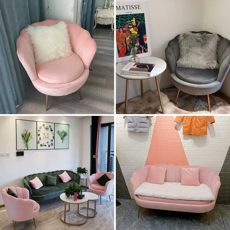 Advanced Nordic single sofa chair, modern armchair, living room furniture, balcony, home backrest, leisure chair