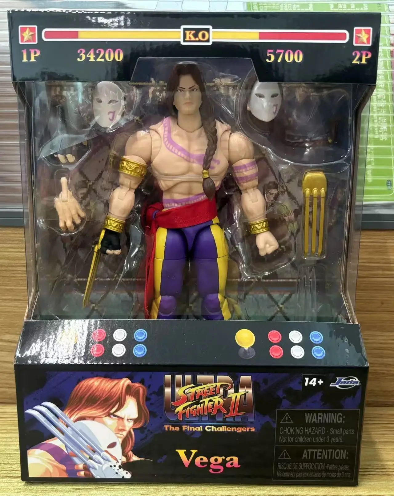 

New In Stock Original Jada Street Fighter The Final Challengera Vega Anime Figure Street Fighter 6 Balrog Doll Toys Kids Gift