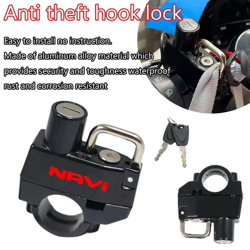 Nuevo ajuste para Honda DREAMWING Navi 110 Navi 2016-2022 2023 2024 accesorios de motocicleta CNC casco bloqueo casco antirrobo