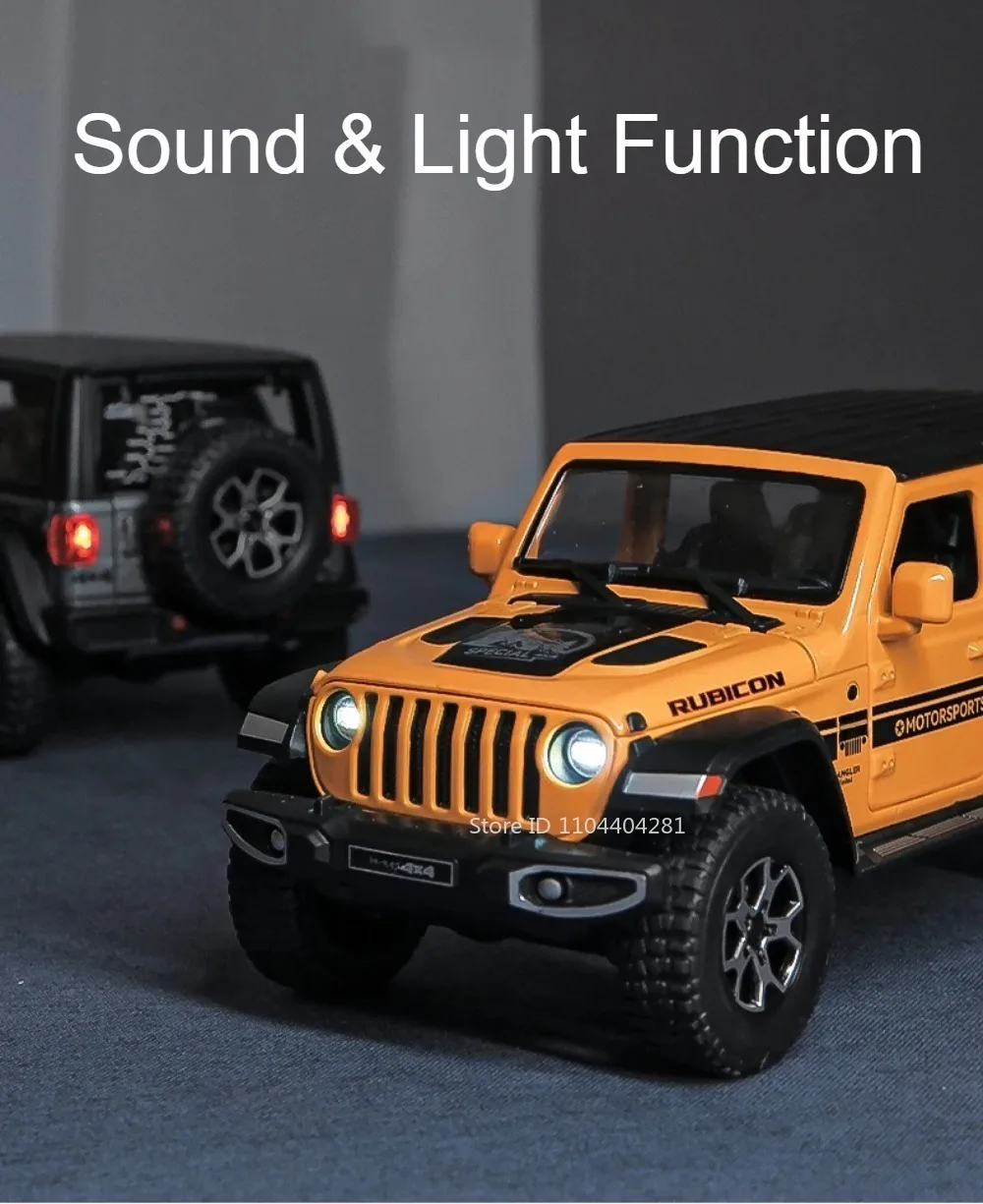 1:22 Wrangler Rubicon Suzuki Hustler Legierung Spielzeug Diecast Modell Auto Türen Geöffnet Sound Licht Zurückziehen Fahrzeug Freund Geburtstag Geschenk – Detail 3