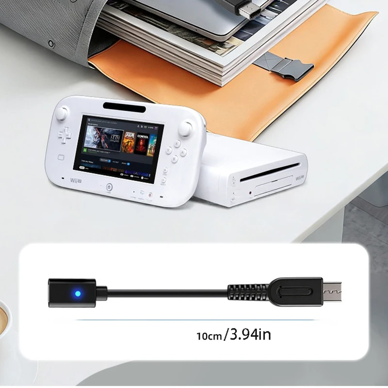 USB C Charging Cable for Wii U Console Gaming Controller Power Supply Wire Type C Game Console Cord for Nintendo Wii U Cable