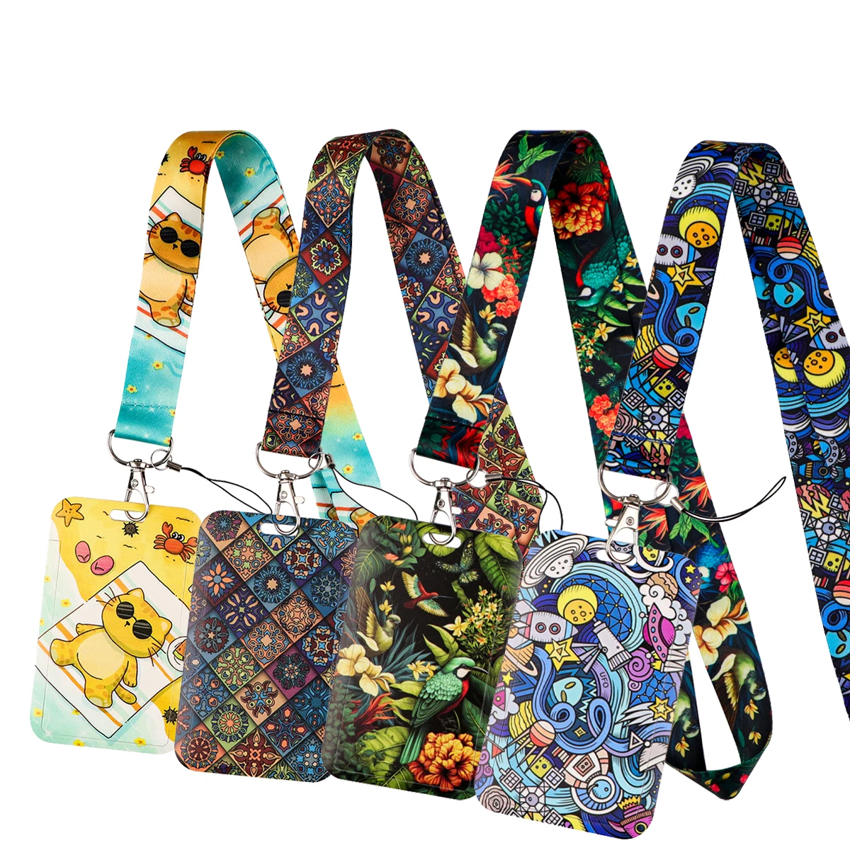 

Bohemian Style Neck Strap Lanyards For Keychain Badge Holder ID Credit Card Pass Hang Rope CellPhone Charm Accessories Gifts