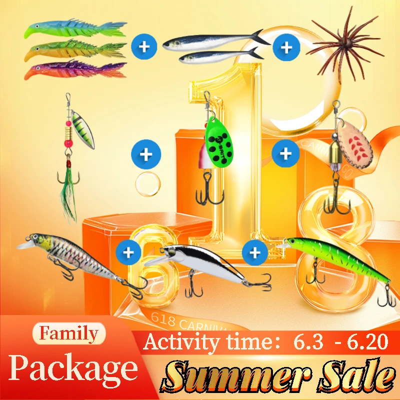 

618 Welfare Summer Sale Fishing Lure Minnow Swimbait Soft Shad Wobblers JIG accessories Peche Shore Carp Bass Pike Baits