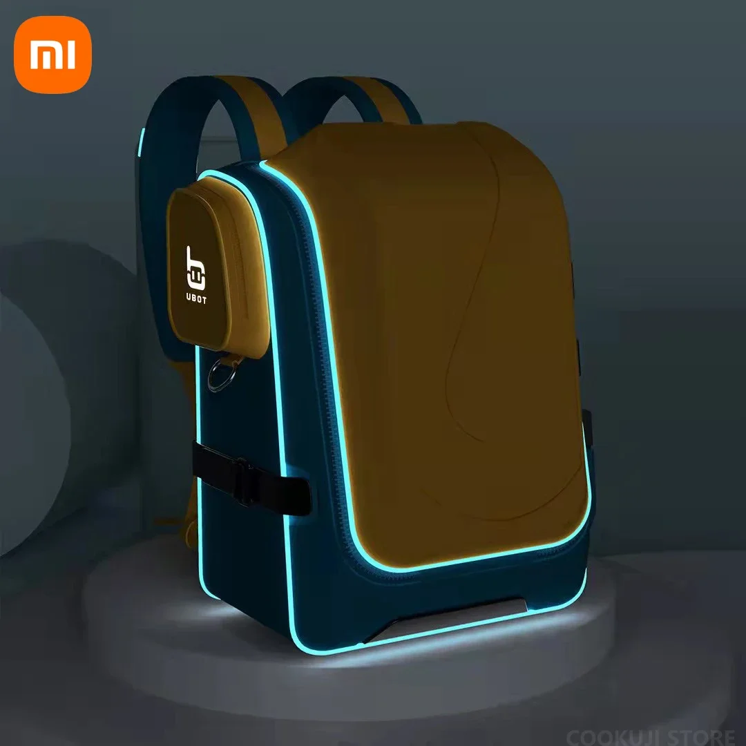 Xiaomi Decompression Backpack Children\'s Schoolbag Lightweight Waterproof Kind Protection Cervical Spine Schoolbag Wholesale Bag