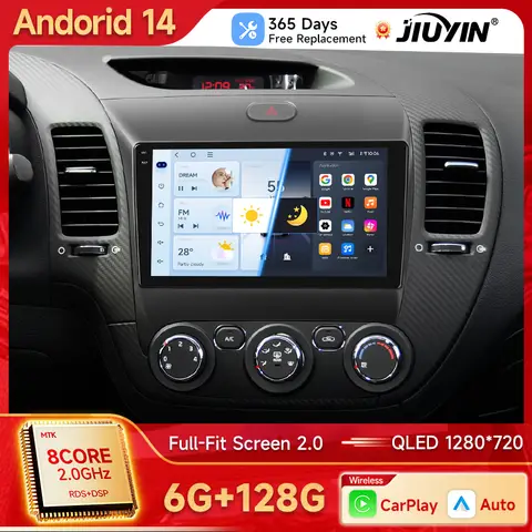 기아 K3 세라토 포르테 3 YD 튜너, 안드로이드 자동 카플레이, 2013 2014 2015 2016 2017, 멀티미디어 카 라디오 플레이어, 비디오 와이파이, 4G DSP