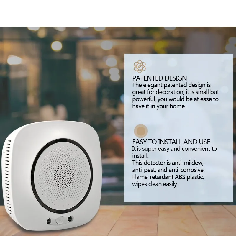 Smart Life Gas detektor Tuya Wireless Küche LPG Erdgas lecks ensor Smart life App Steuerung Arbeit mit Alexa Google Assistant – Detail 7