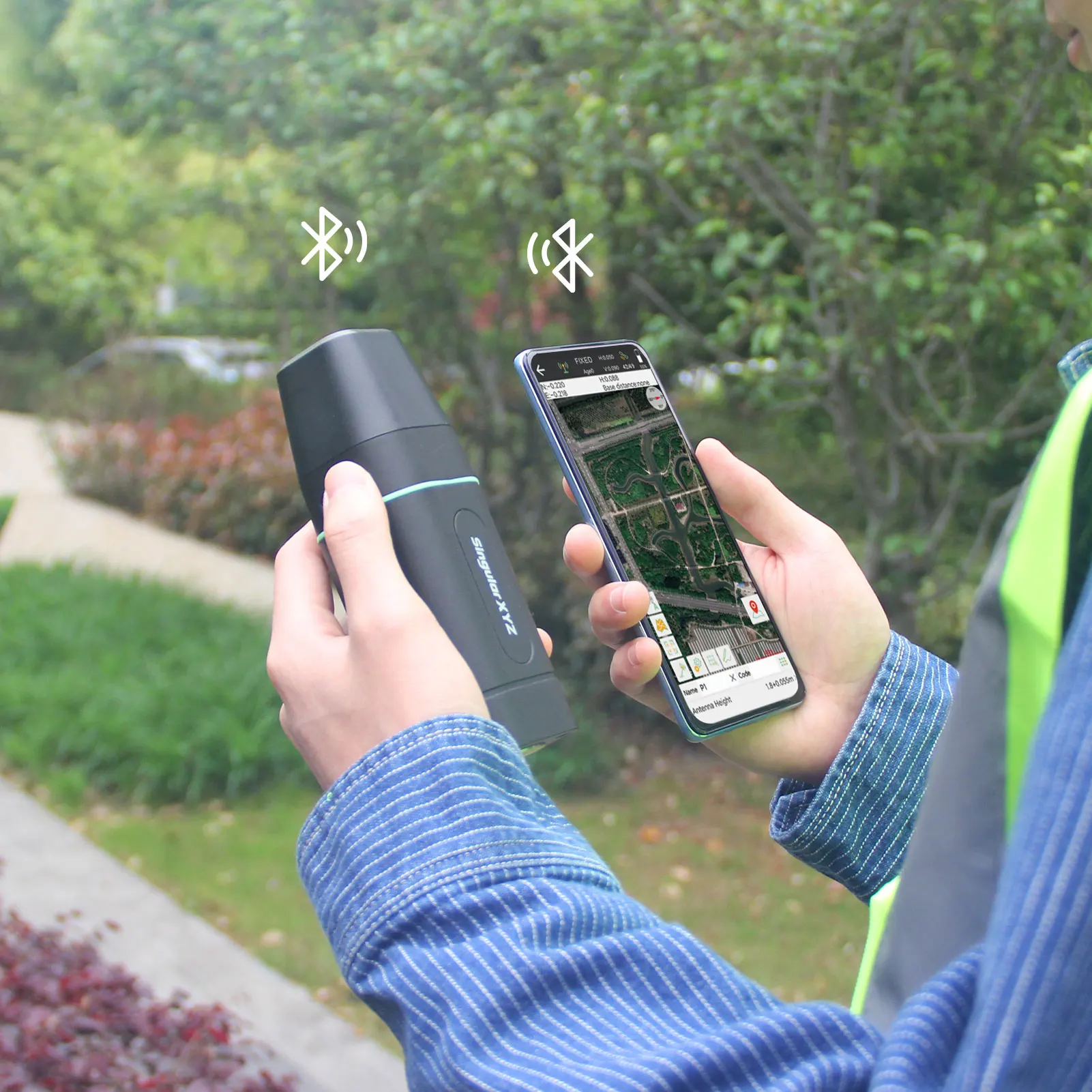 Handheld High PrecisionSurveying Equipment 60 HzRugged GNSS Rover For Outdoor Mobility