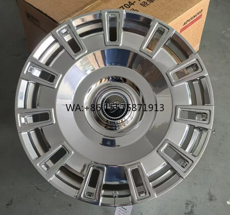 

Кованые диски MK 21 22-дюймового размера для Rolls-Royce Phantom, Ghost, Wraith, Cullinan. Высокое качество, тонкая полировка, индивидуальные кованые колеса.