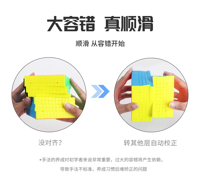 YuXin Little Magic 10X10 Speeding Cube Professional Fidget Toys Cubo Magico Puzzle Children's Toy