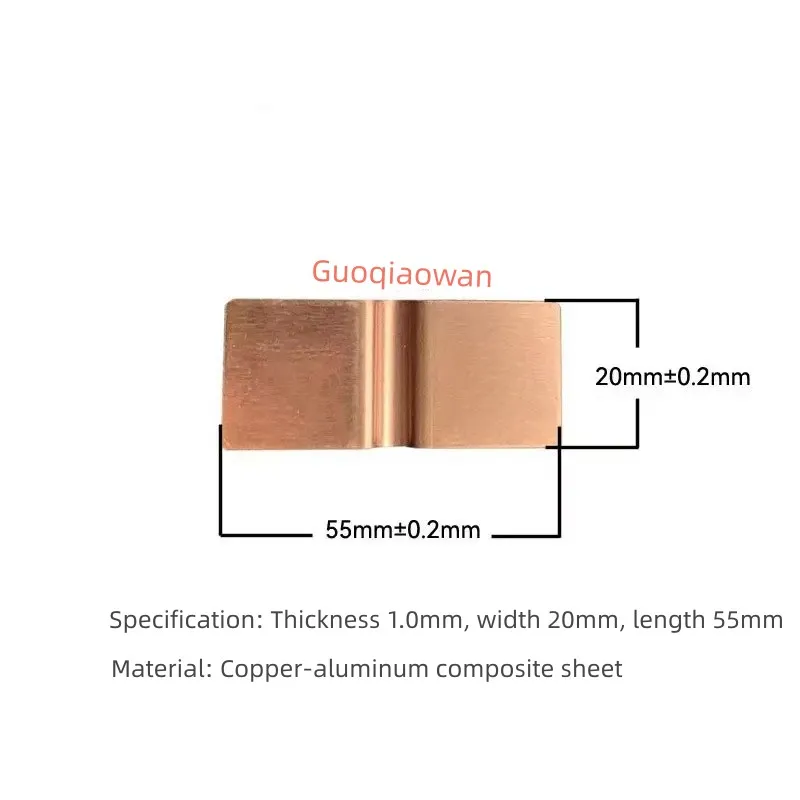 The Copper-Aluminum Composite Sheet And Lithium Iron Phosphate Connection Sheet With A Thickness Of 1.5mm Are Used For Laser 50