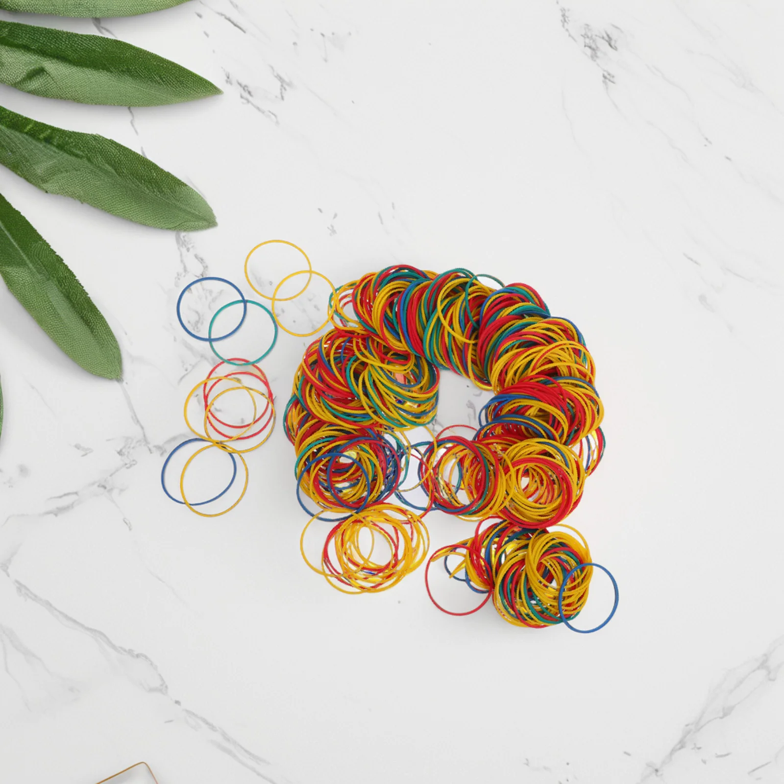 600 قطعة الأربطة المطاطية عالية القوة الملونة الأربطة المطاطية المرنة لمط الثقيلة اللوازم المكتبية تجميع صياغة الشعر #3