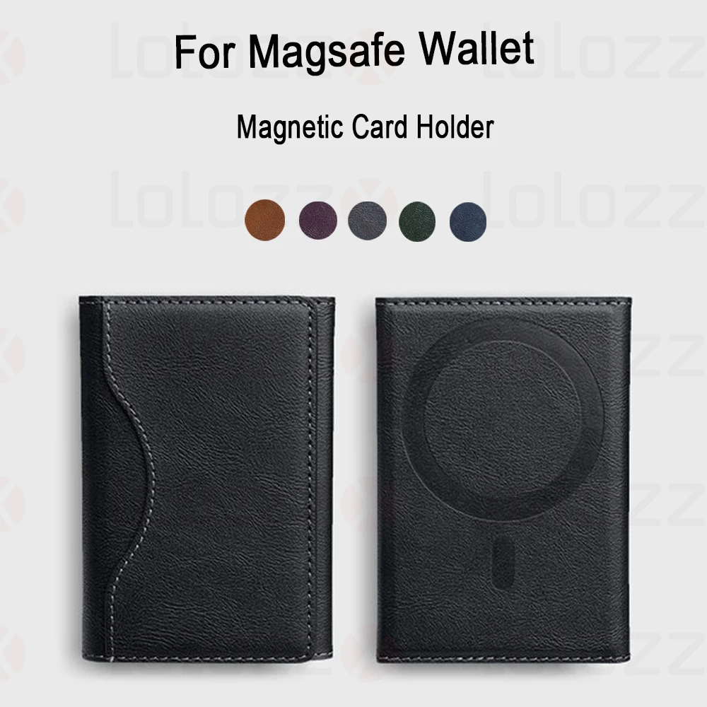 Luxury Magnetic for Magsafe PU Leather Wallet Card Holder Case for iPhone 16 15 Pro Max 14 13 S24 Ultra Slots Bag Pocket Cover