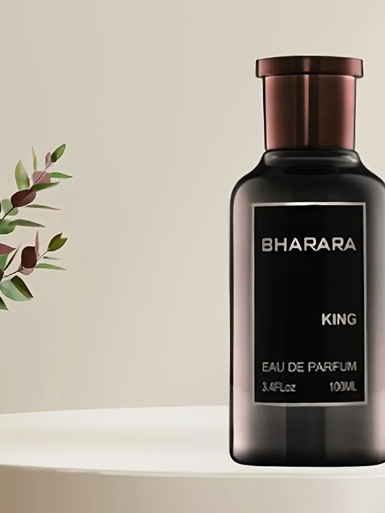 Bharara King EDP للرجال 3.4 أونصة / 100 مل - كولونيا Bold Woody Amber طويلة الأمد، هدية فاخرة لعيد الميلاد #2