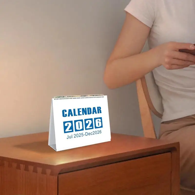 2025 تقويم مكتبي ملون مكتب التقليب التقويم من يوليو 2025 إلى ديسمبر 2026 ورقة مخطط شهري ديكورات المنزل ل