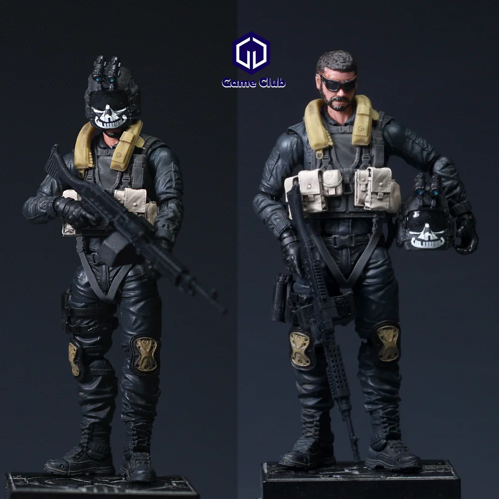 Ba Ye Studio 1/18 Scale Male Soldier Modern Warfare US Army Air Corps Machine Gun Troops Full Set 3.75in Action Figures Model