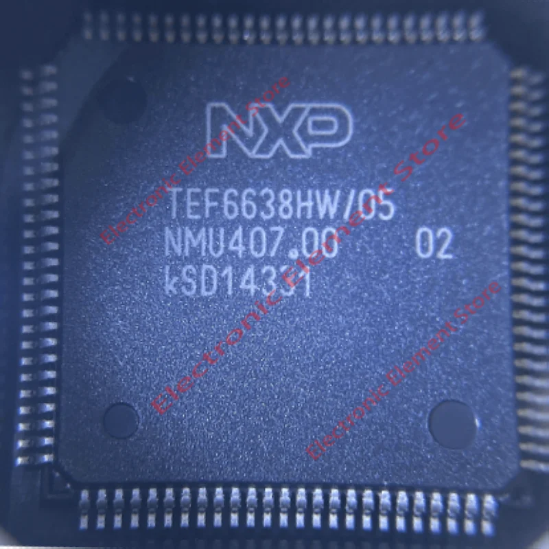 2 PCS TEF6638HW/05 Chip DSP de Áudio QFP-100