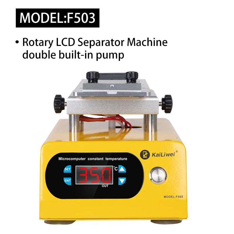Kailiwei-bomba de vacío integrada para reparación de pantalla táctil de teléfono móvil, máquina separadora de LCD con borde Universal, rotación de 360 grados, fuerte succión