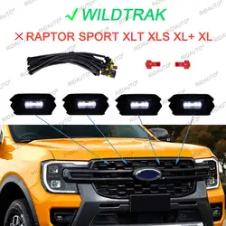 Amber LED Light Yellow Raptor Style Lamp Translucent Housing Fit For NEXT GEN FORD RANGER WILDTRAK Upgrades 2023 2024 Australia