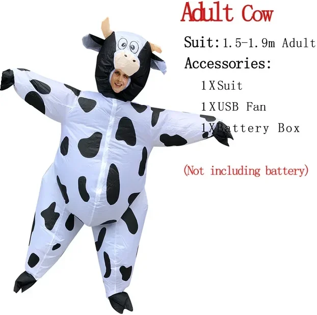 

Cow Inflatable Monster Costume Scary Blow Up Cosplay Inflatable Costume For Adult Halloween Christmas Party Festival Stage