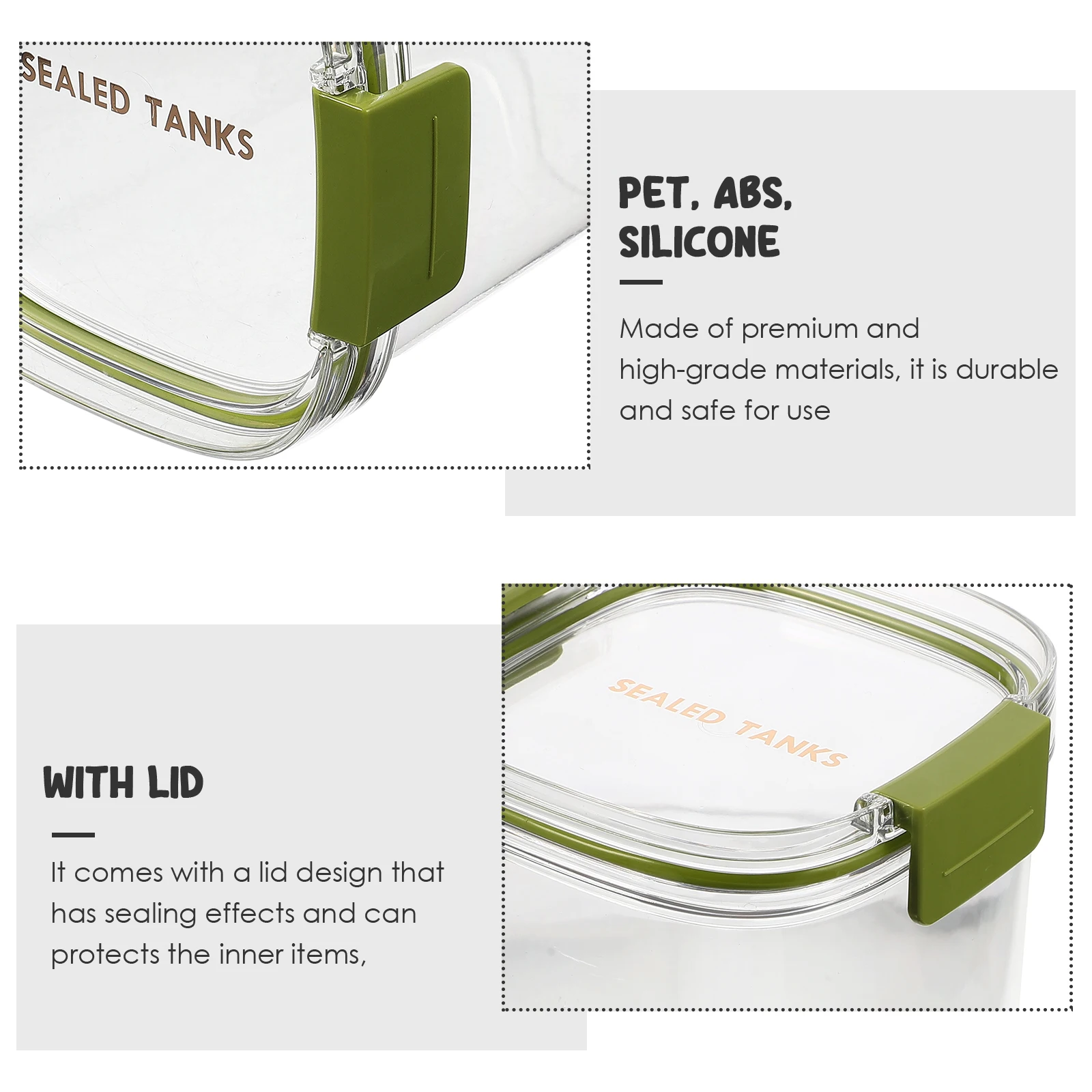 

Clear Container Transparent Storage Tank Kitchen Containers Jar Dry Food Dispenser The Pet