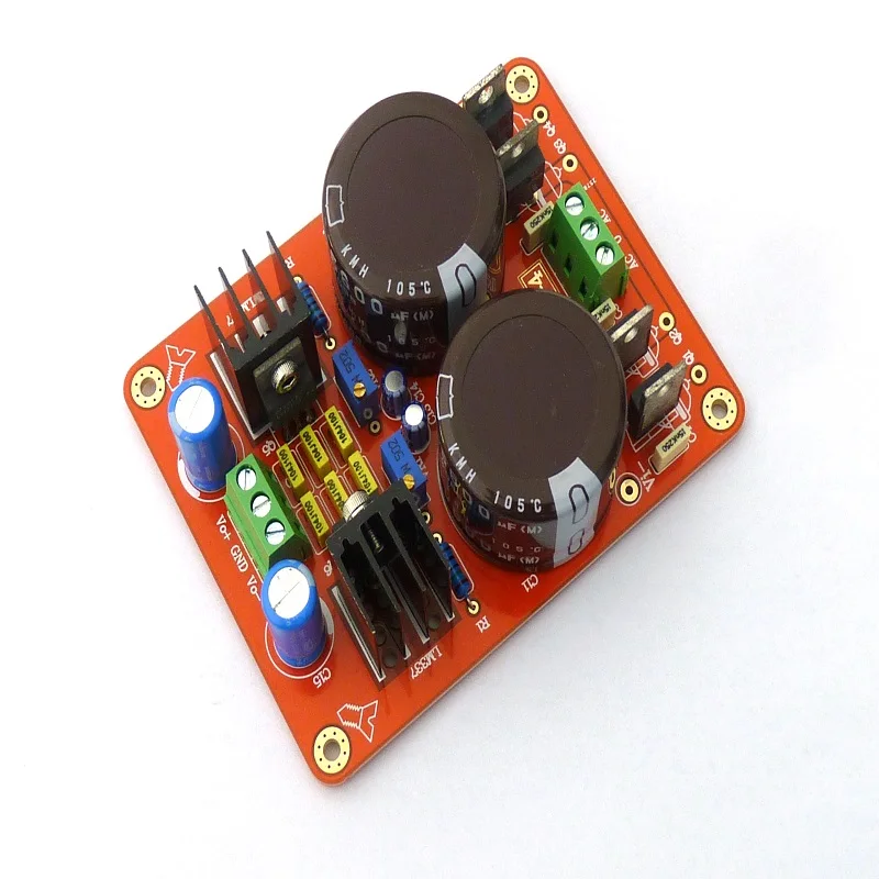 Nuova scheda di alimentazione doppia LM317 / LM337 assemblata al WZ-4 regolabile regolata