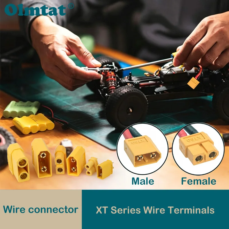XT30 XT60 XT90 XT Series Connector Plug Bullet Welding Terminal Suit for RC Lithium Polymer Battery Model Aircraft Accessories