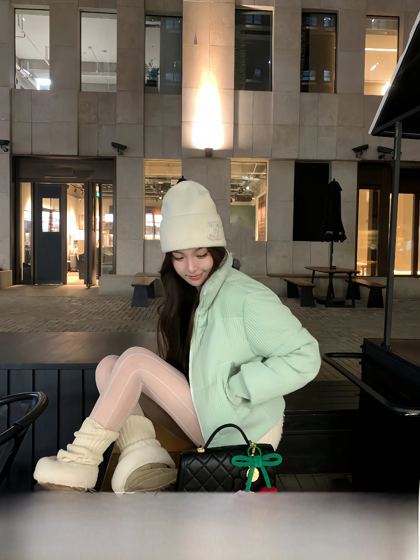 

Sweet een Twisted Bread Sle ort Puffer Jaet Casual Fit White Du down Coat for Women Ci Leisure Winter Outerwear