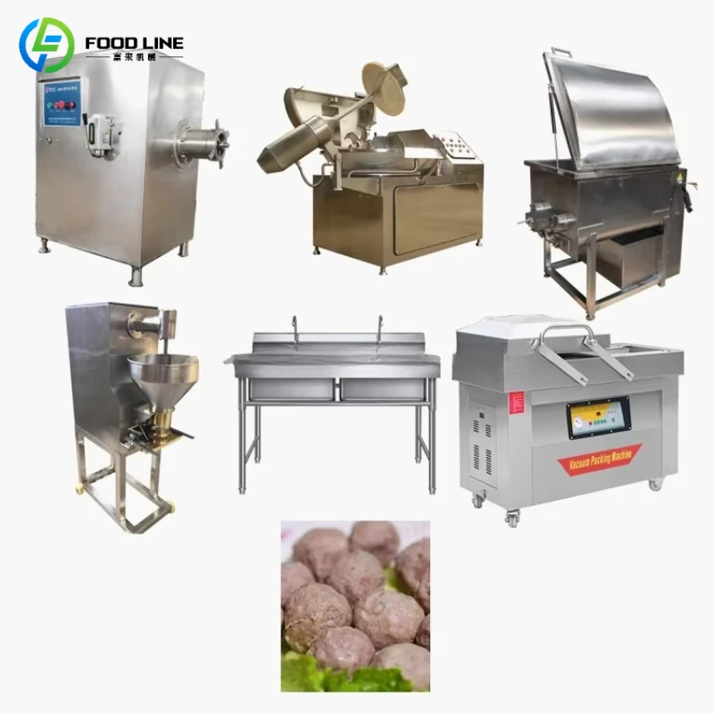 Customized Meatball Processing Production Line Full Automatic Industrial Meatball Machine Food Equipment