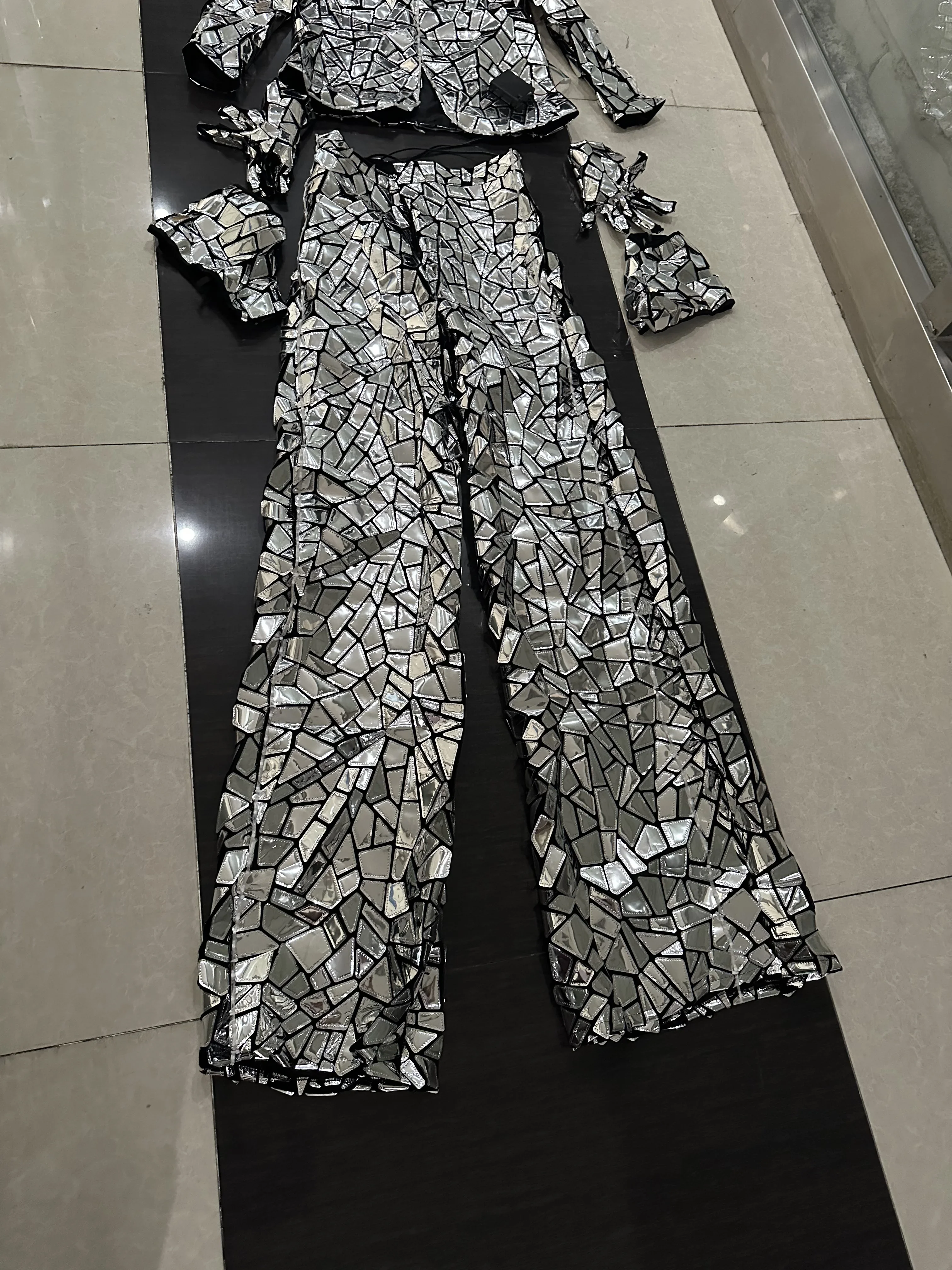 Светодиодный костюм робота, металлик, имитация зеркала, ходули, костюм робота-одунника, костюм, одежда, сценическое шоу, DJ, танцы, Kryoman, гигантский