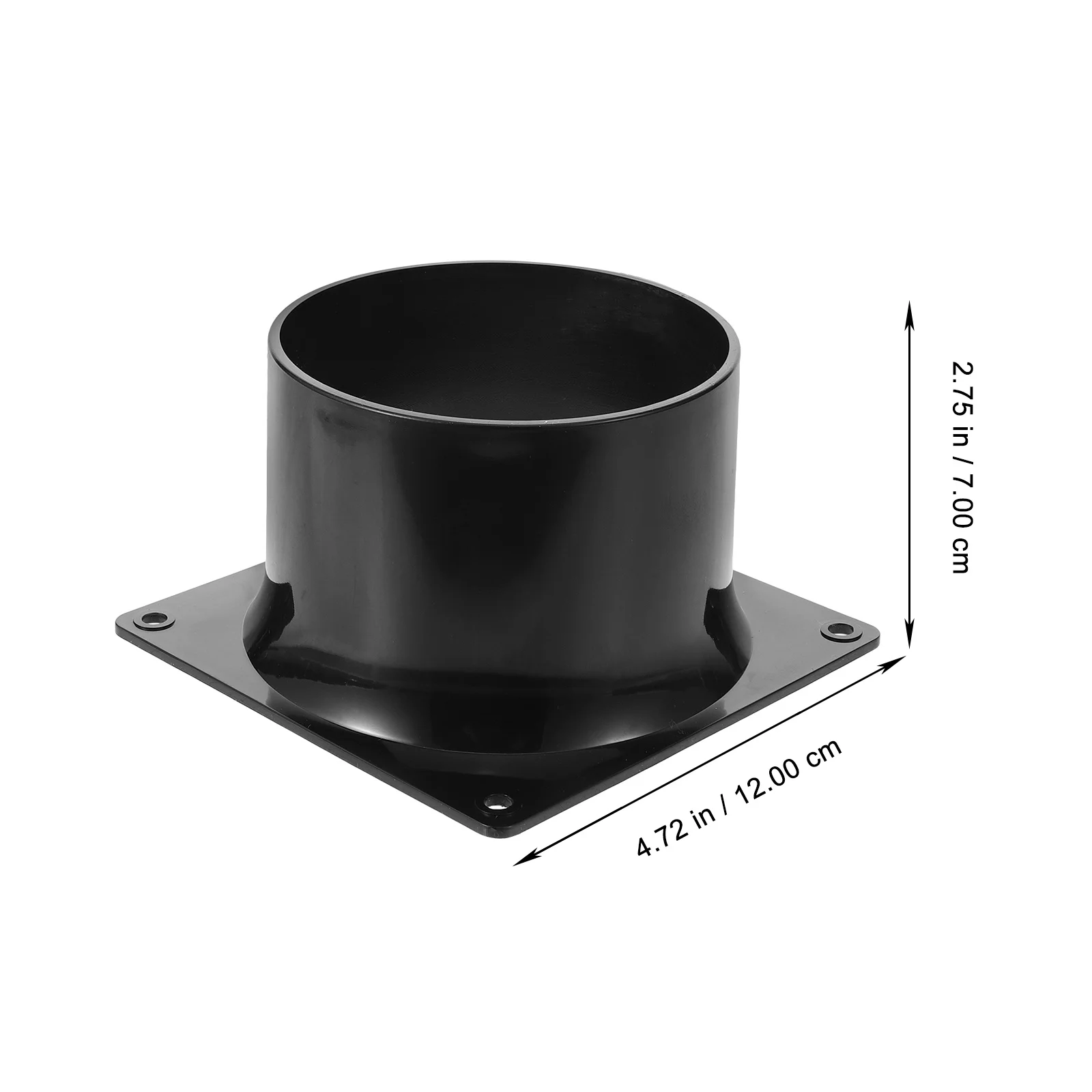 1pcs System Interface Square Bottom Straight Flange Metal Ducting Connector For Ventilation System Reducer Duct