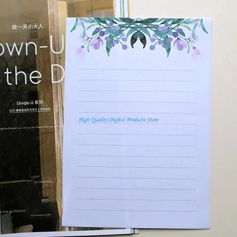 U2JE Letter Paper Stationery Size Wide Lined Space for Ideal for Party Invitat