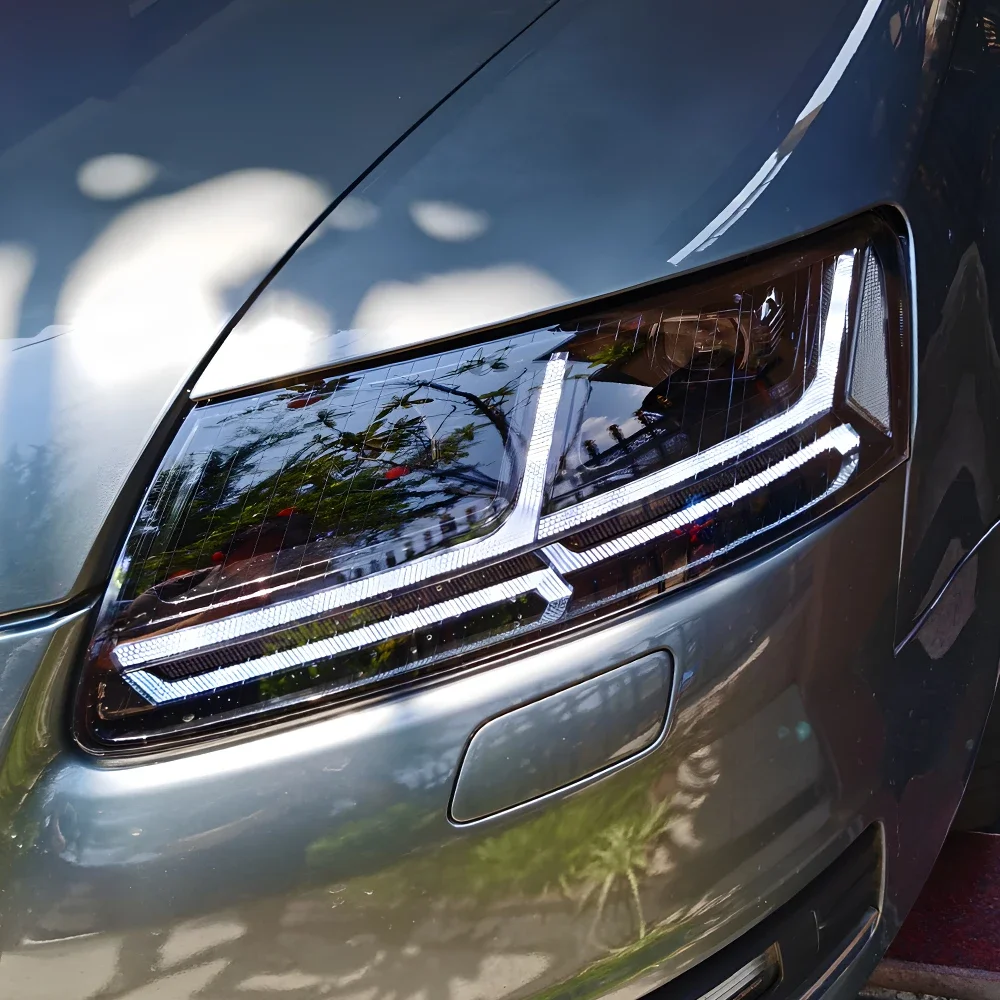 Car Front lamps Assembly For Audi A6 C7 A6L S6 2005-2011 Upgrade Q7 Style LED Auto Headlights Dual Projector Lens Accessories