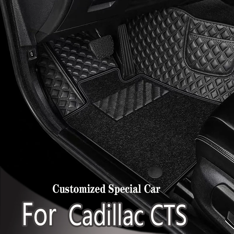 Car floor mats for Cadillac CTS Sedan Four doors 2014 2015 2016 2017 Custom auto foot Pads automobile carpet cover